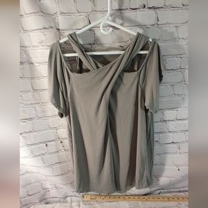 Torrid Super Soft Knits Green Flowy Top 2X